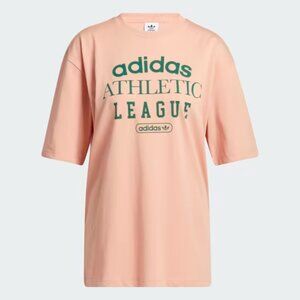 Adidas oversized women's graphic athletic league t-shirt NWT size XL